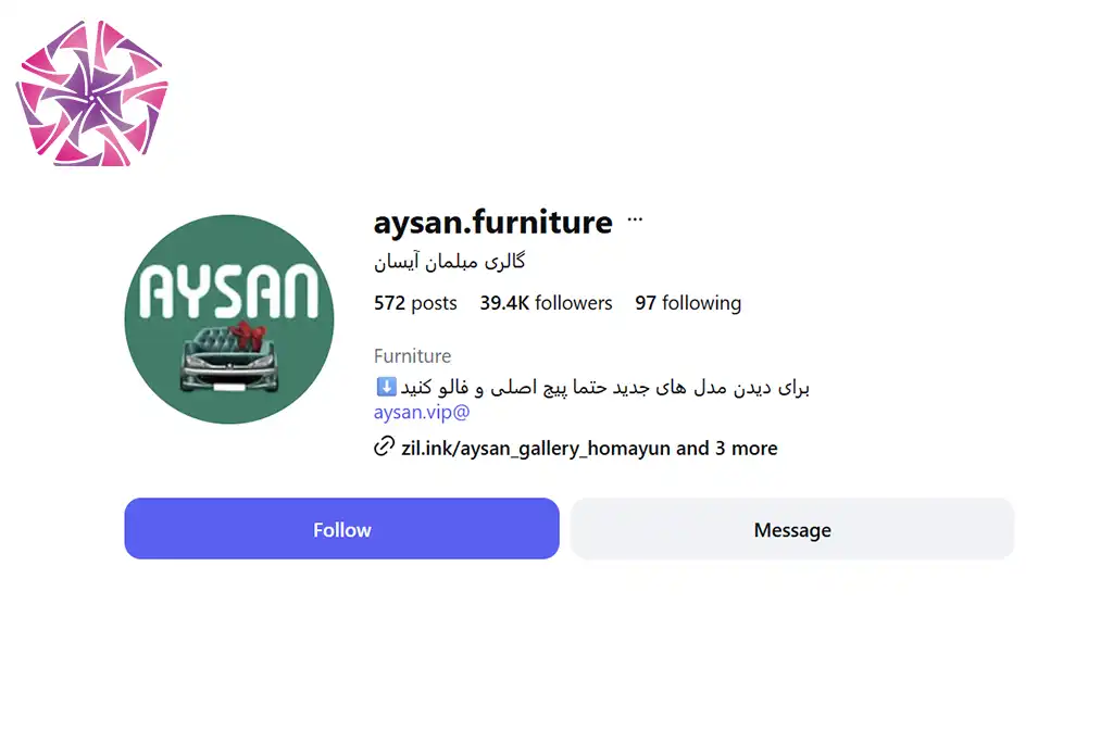اینستاگرام گالری مبل آیسان شیراز