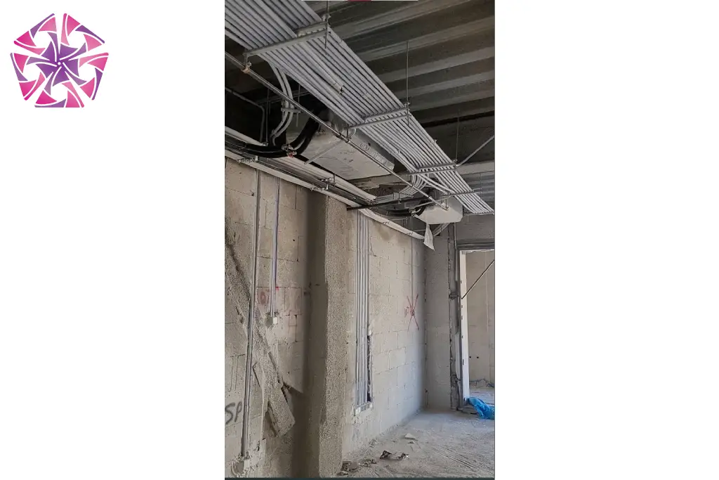 اجرای لوله کشی فن کویل توکار سقفی