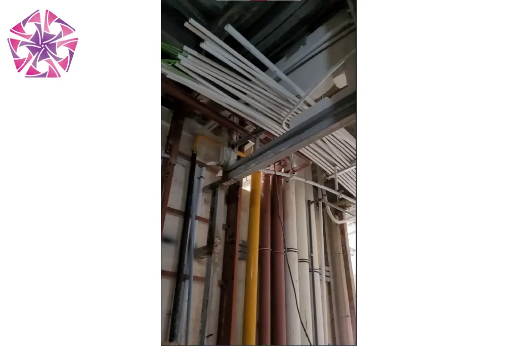 اجرای رایزر تاسیسات آتشنشانی وگازرسانی